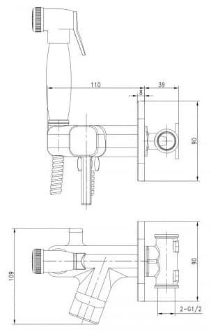 Lemark гигиенический душ LM7165G
