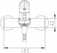 Смеситель для ванны с душем BRAVAT DROP F64898C-01A, однозахватный