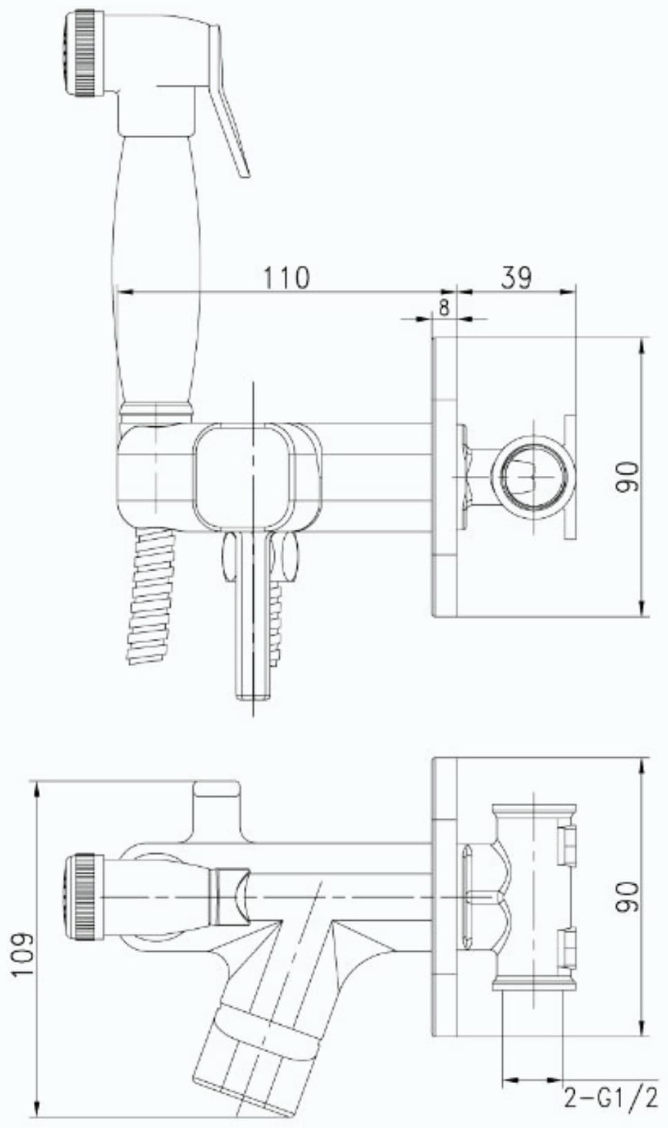 Lemark гигиенический душ LM7165BL