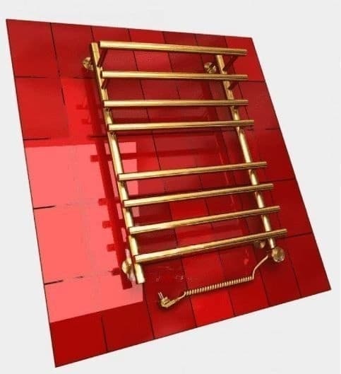 Полотенцесушитель электрический Двин F primo electro 80/50 1"-3/4"-1/2", лесенка 500x800 см