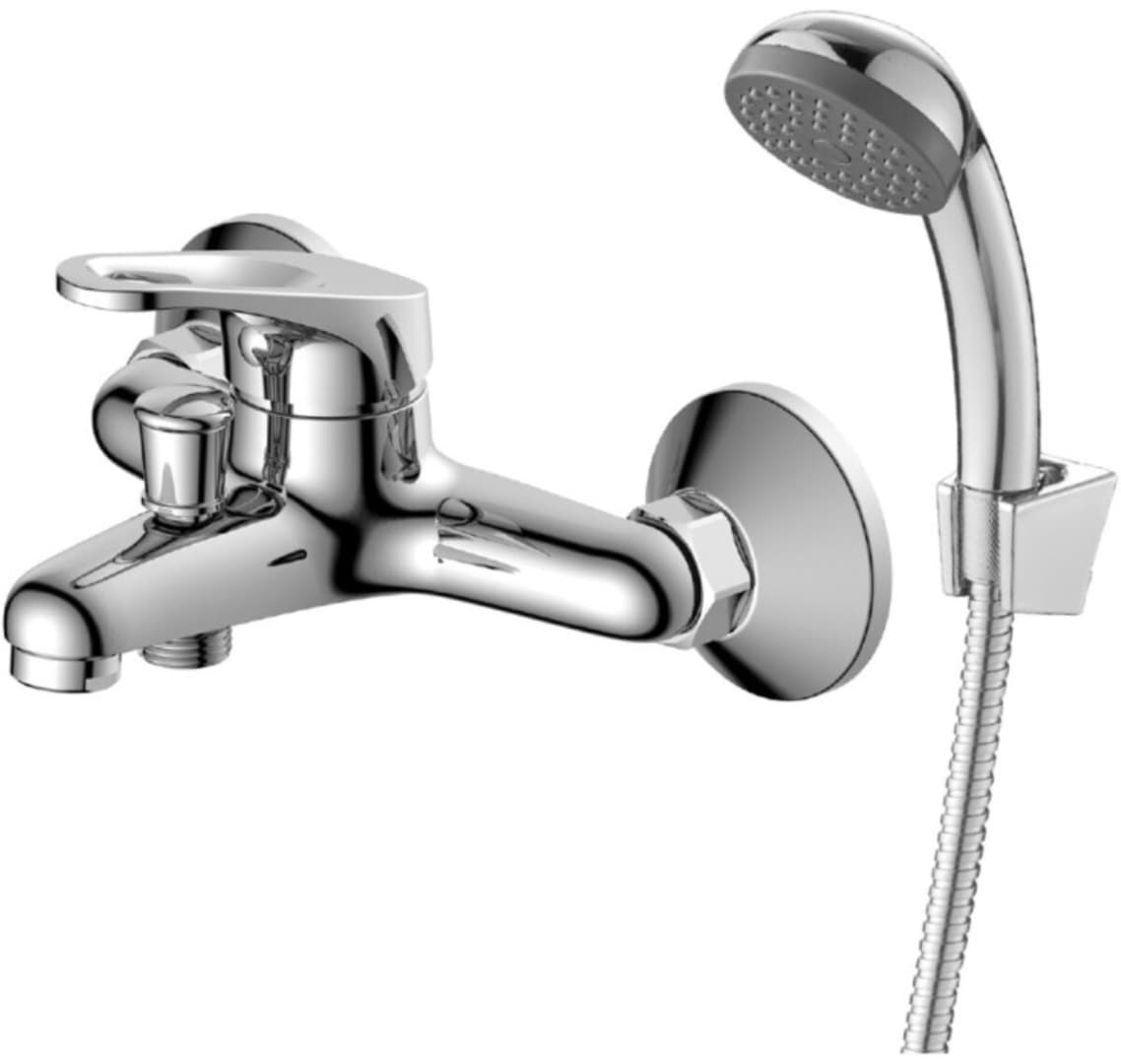 Смеситель для ванны DecoRoom DR21035, латунь, цвет хром
