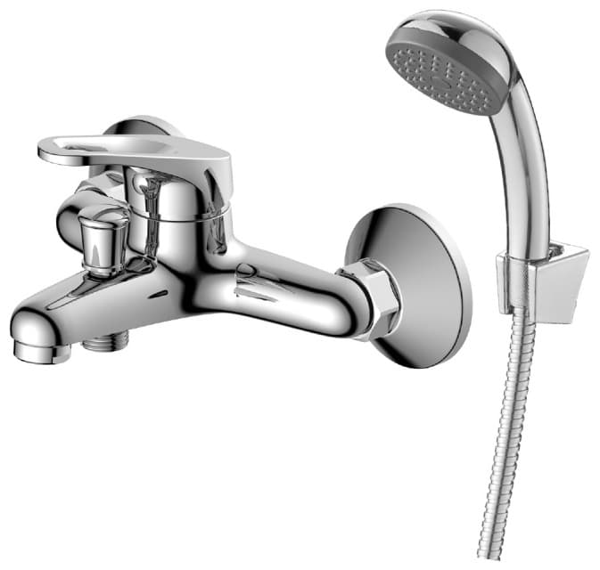 Смеситель для ванны DecoRoom DR21035, латунь, цвет хром