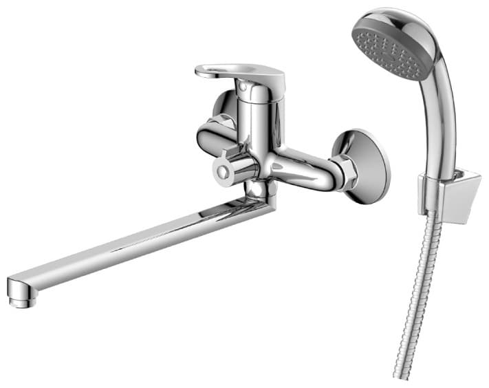 Смеситель для ванны DecoRoom DR21043, латунь, цвет хром