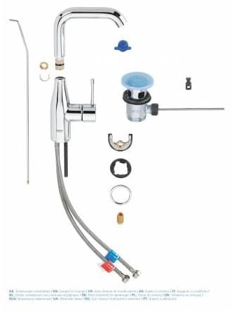 Смеситель для раковины (умывальника) Grohe Essence New 32628001 однозахватный