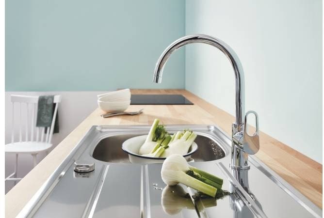 Смеситель для кухни (мойки) Grohe BAUFLOW 31230001 однозахватный