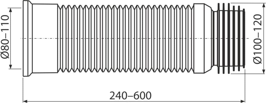 Сифон Alcaplast A97 110, 80 мм