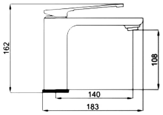 Смеситель для раковины (умывальника) Haiba HB10817-7, однозахватный