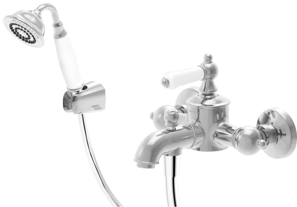 Смеситель для ванны с душем BRAVAT ART F675109C-B , однозахватный