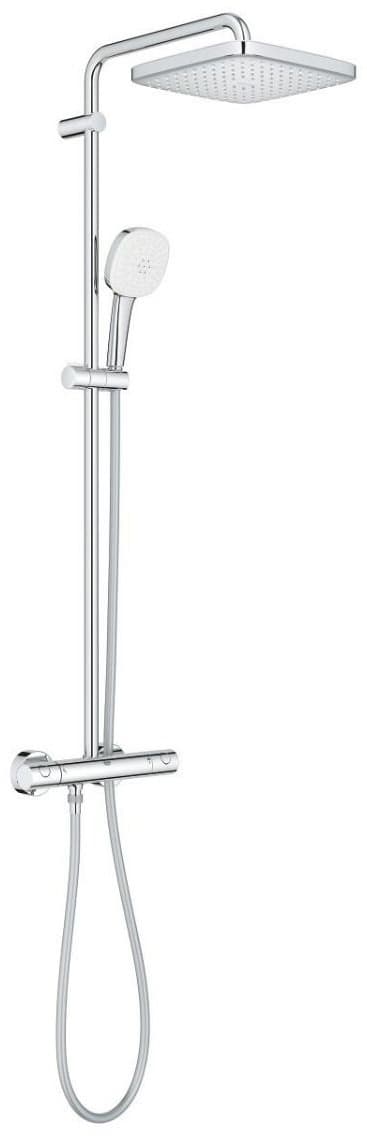 Душевая система GROHE Tempesta System 250 Cube с термостатом для настенного монтажа, хром (26689001)