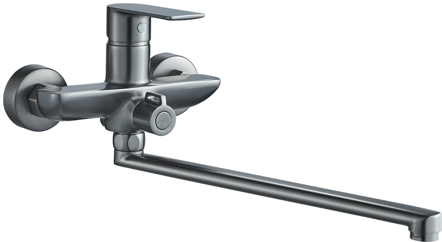 Смеситель для ванны Haiba HB22505-3, латунь, цвет графит