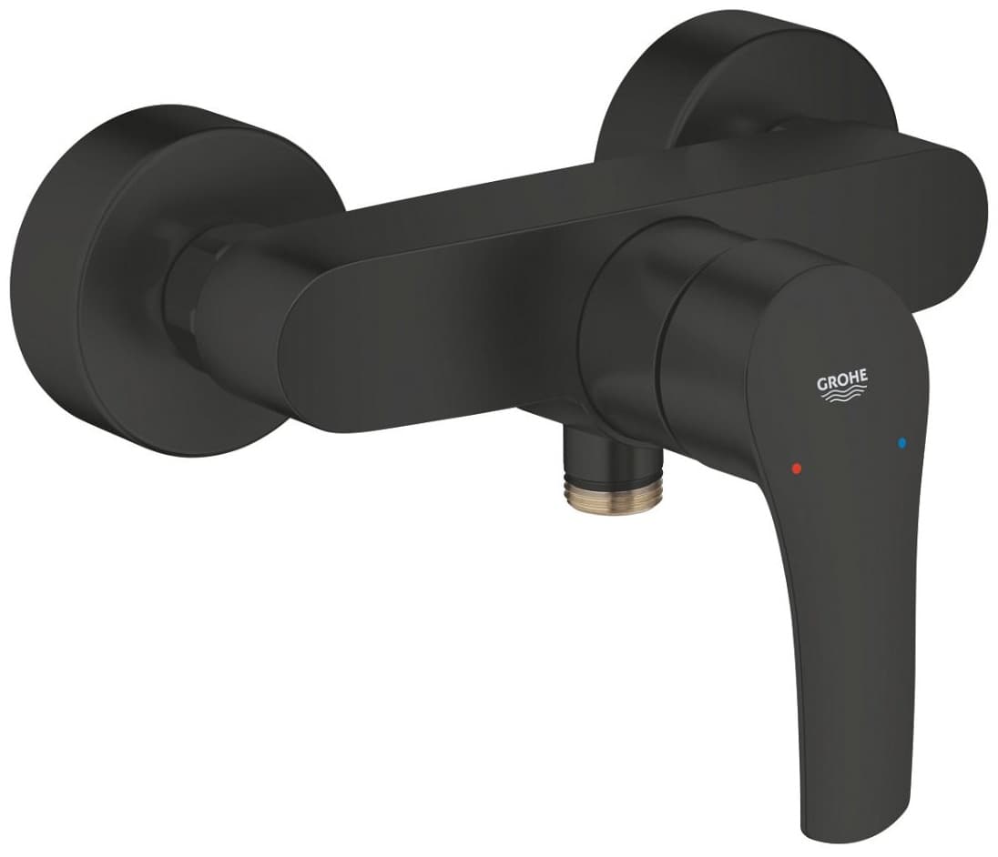 Смеситель для ванны Grohe 335552433 Eurosmart, нержавеющая сталь, цвет черный, сатин