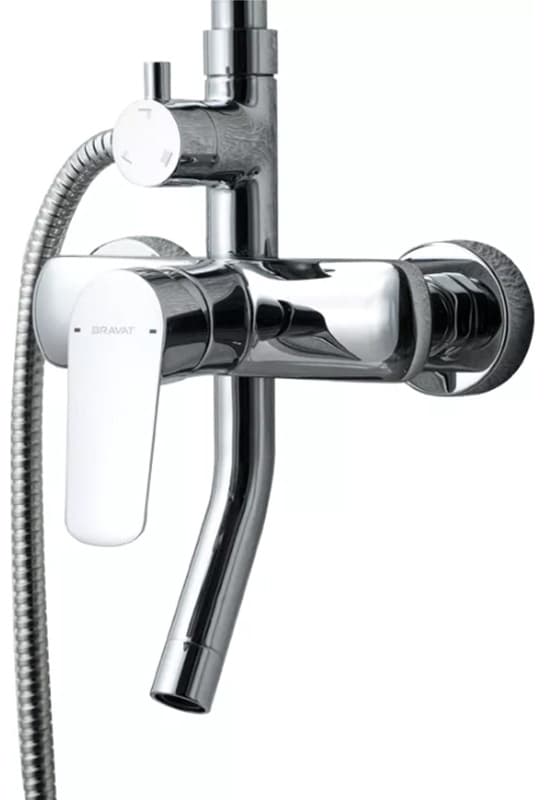 BRAVAT душевая стойка Rhein F6429564CP-A-ENG