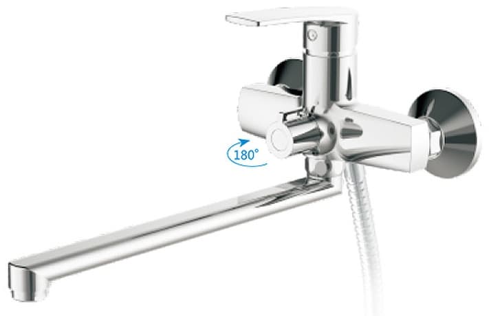 Смеситель для ванны Haiba HB22587, латунь, цвет хром