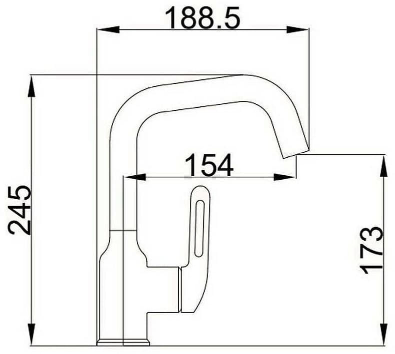Смеситель для раковины (умывальника) Haiba HB10825-3, однозахватный