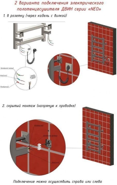 Полотенцесушитель электрический Двин J neo Графит 80/40 Графит, лесенка 40x80 см