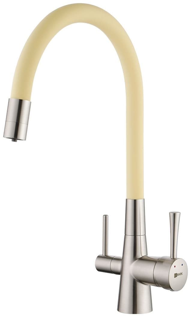 Смеситель с гибким изливом Lemark LM3075CG, латунь, цвет хром