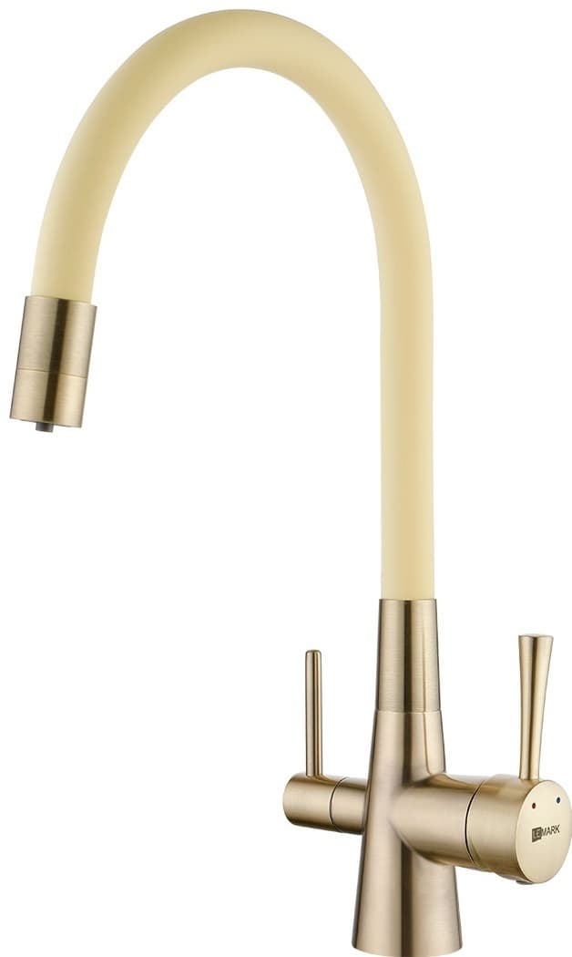 Смеситель с гибким изливом Lemark LM3075CG, латунь, цвет хром