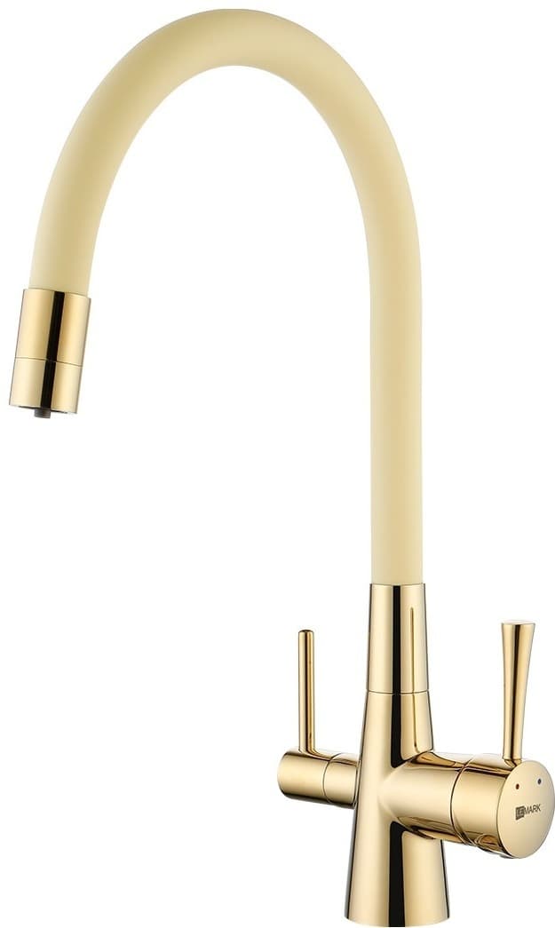 Смеситель с гибким изливом Lemark LM3075CG, латунь, цвет хром