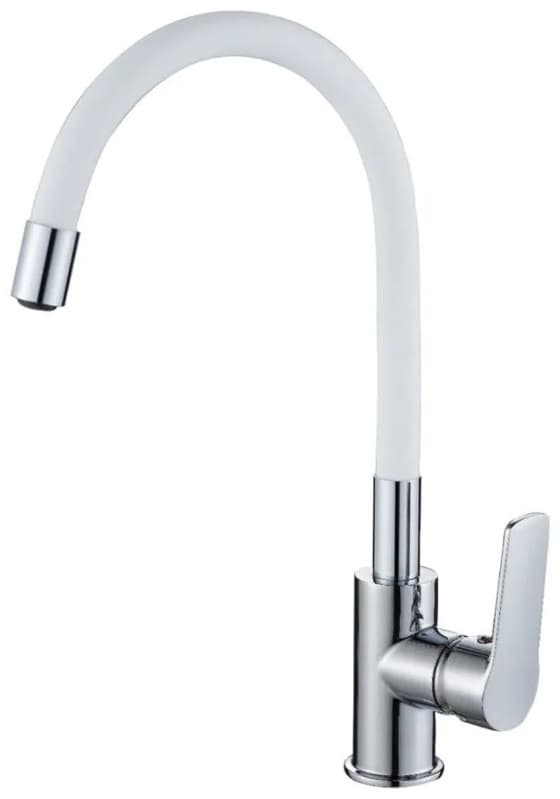 Смеситель с гибким изливом DecoRoom DR22022-Gray, сплав алюминия, цвет серый, серебристый