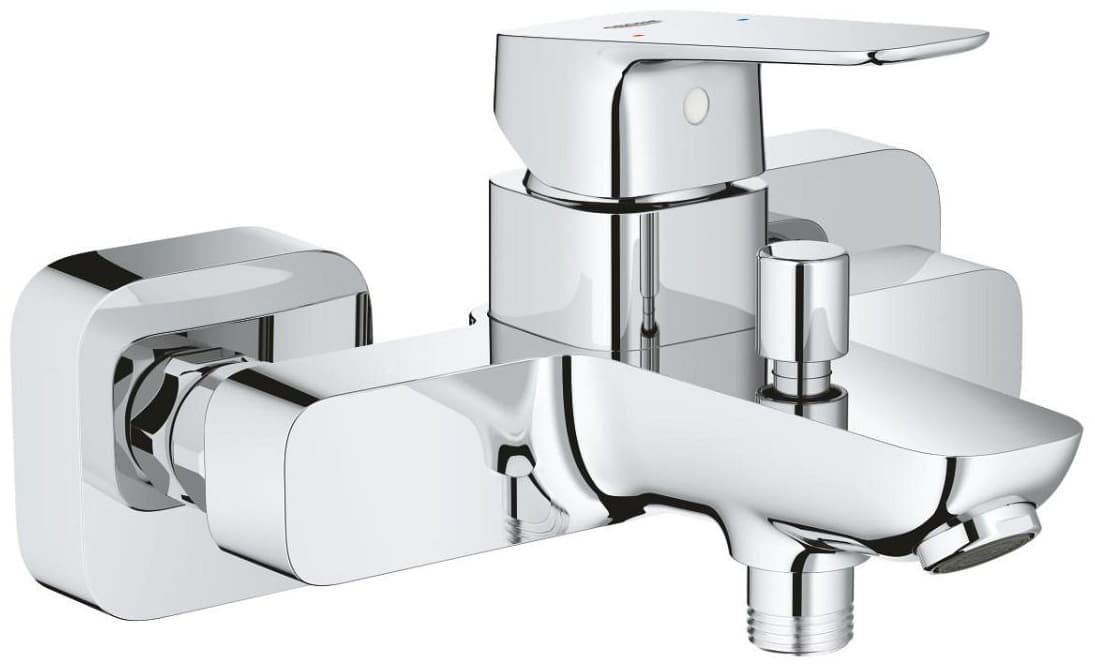 Смеситель для ванны Grohe Cubeo 1018130000, латунь, цвет серебристый