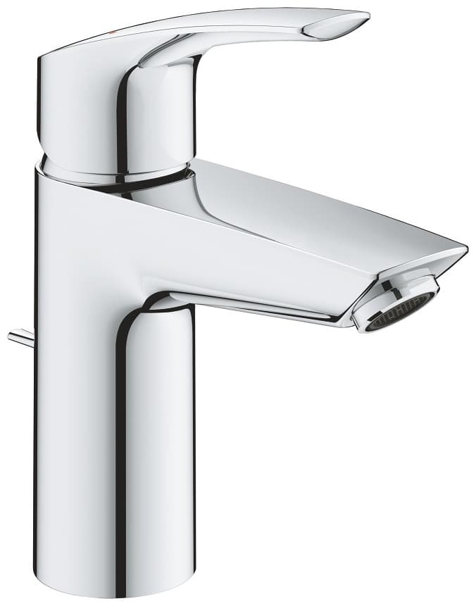 Смеситель для раковины (умывальника) Grohe Eurosmart, размер XL, матовый чёрный (239712433), однозахватный