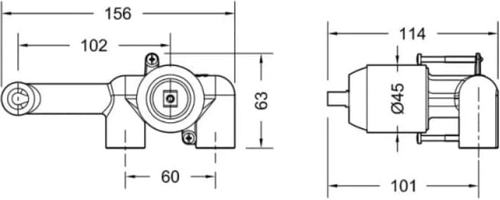 BRAVAT скрытая часть смесителя для раковины Eddie D968RBG-ENG матовое золото