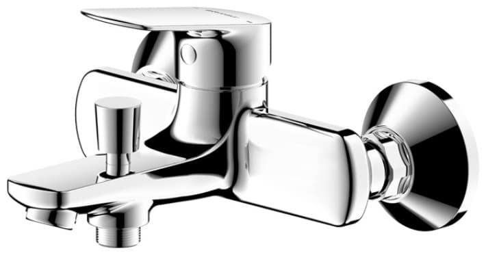 Смеситель для ванны BRAVAT Eddie F6369402CP-01-ENG, латунь, цвет серебристый