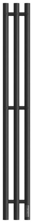 Полотенцесушитель электрический POINT Деметра PN12822B П3 120x1200 диммер справа, черный, I-образный 12x120 см