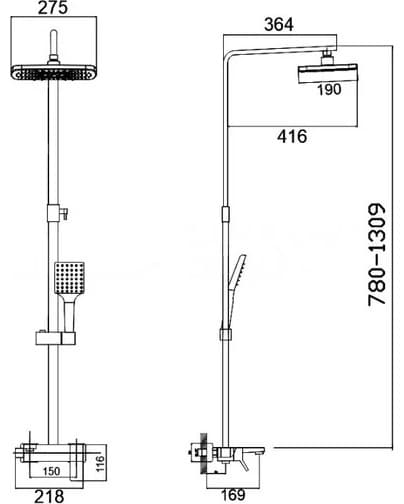 Haiba душевой набор (гарнитур) HB24818-7