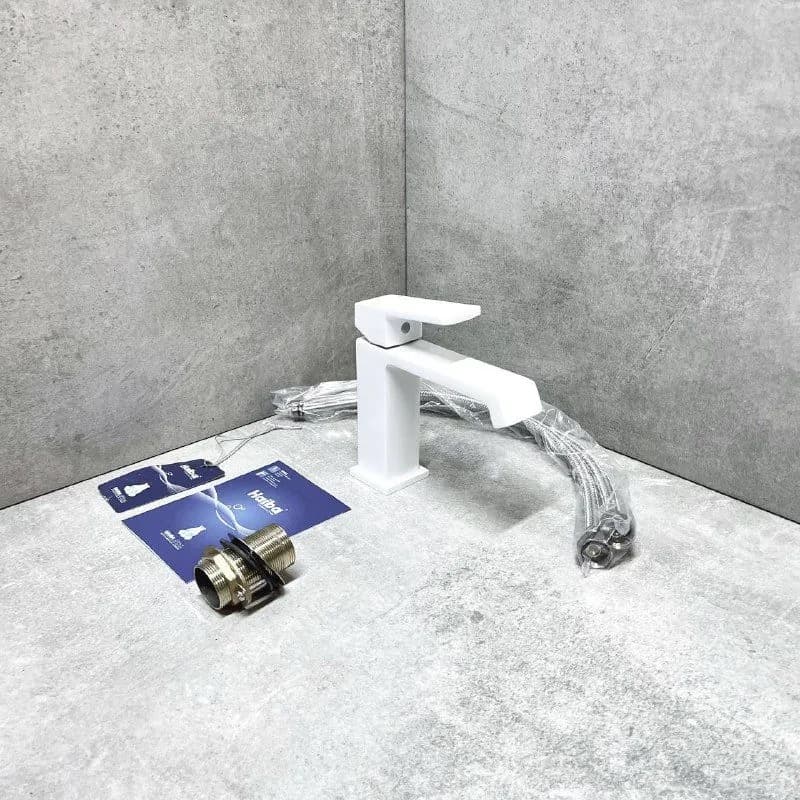 Смеситель для раковины (умывальника) Haiba White Haiba HB 10575-8, однозахватный