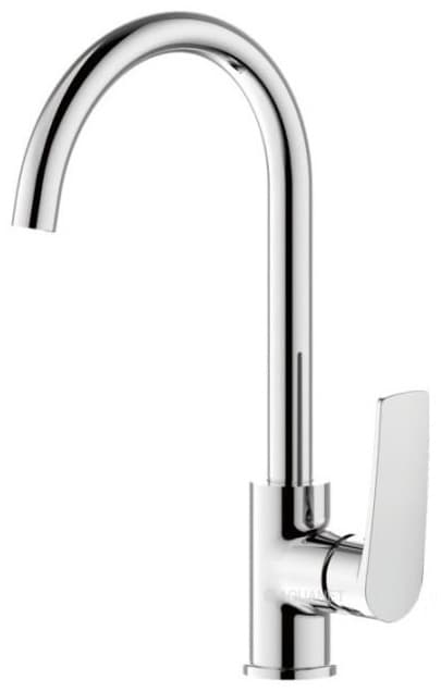 Смеситель для кухни Haiba HB 70587, латунь, цвет серебряный