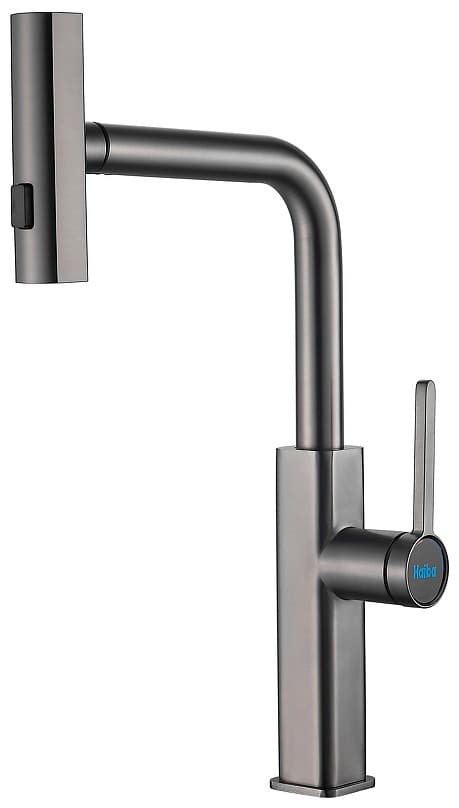 Смеситель для кухни Haiba HB 73824-3, латунь, цвет графит