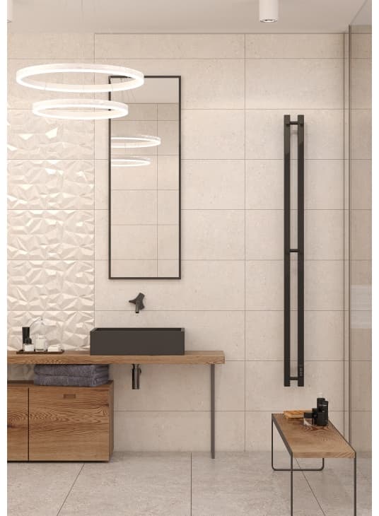 Полотенцесушитель электрический Двин X-2 plaza neo 120/8, I-образный 8x120 см