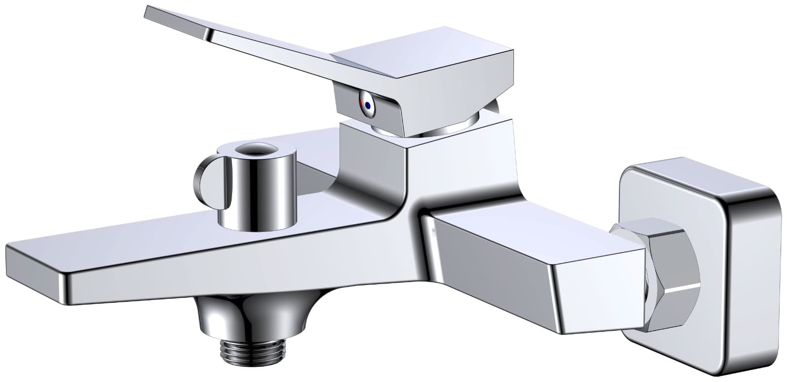 Смеситель для ванны Haiba HB60818, латунь, цвет хром