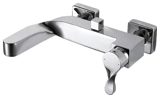 Смеситель для ванны с душем BRAVAT Wave F674108C-01 SIlver, однозахватный