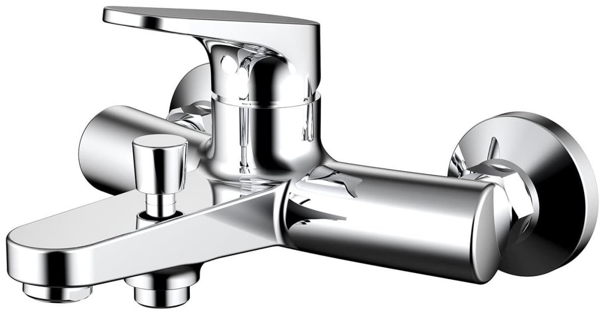 Смеситель для ванны BRAVAT Eler F6191238CP-01, латунь, цвет хром