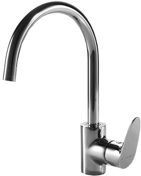 Смеситель для кухни (мойки) BRAVAT Drop F74898C-1 SIlver, однозахватный