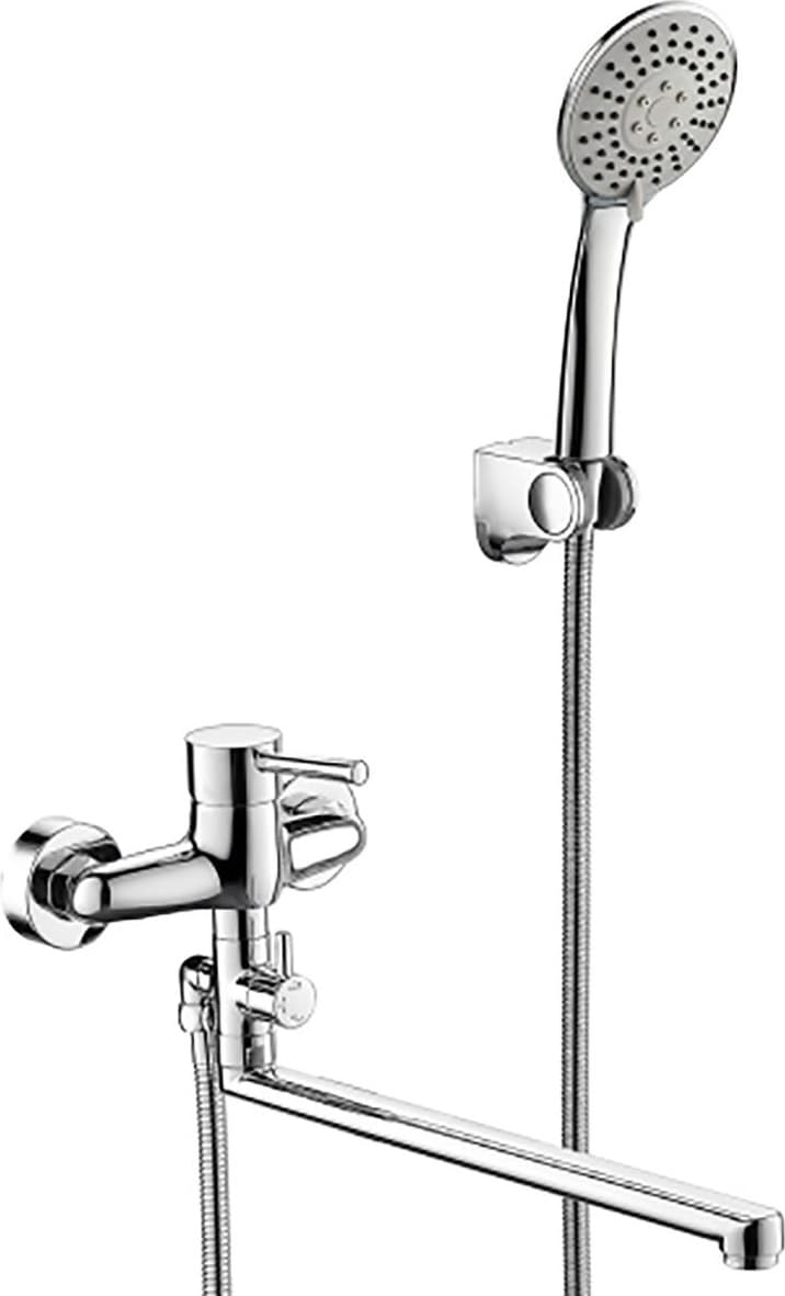 Смеситель для ванны BRAVAT Slim F6332366CP-01L-RUS, однозахватный