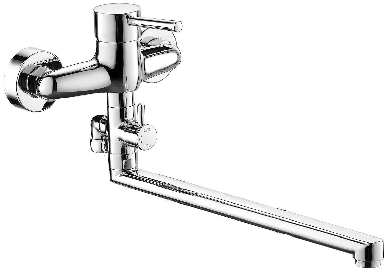 Смеситель для ванны BRAVAT Slim F6332366CP-01L-RUS, однозахватный