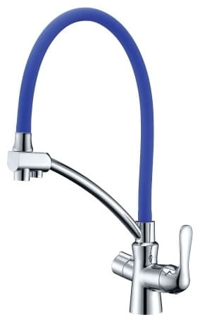 Смеситель для кухни (мойки) Lemark LM3070C-Blue, однозахватный