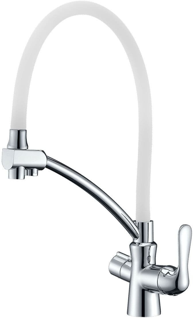 Смеситель для кухни (мойки) Lemark LM3070C-Red, однозахватный