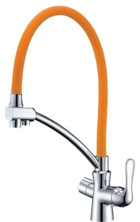 Смеситель для кухни (мойки) Lemark LM3070C-Red, однозахватный