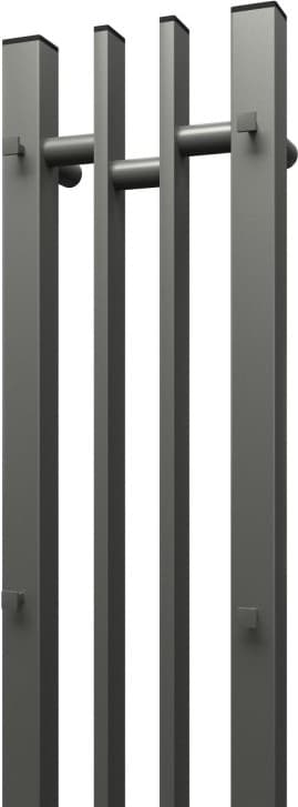 Полотенцесушитель электрический POINT Фрея PN20728GB П2 140x800 диммер слева, графит блеск, I-образный 14x80 см
