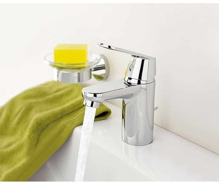 Смеситель для раковины Grohe Get, с донным клапаном, латунь, цвет серебристый