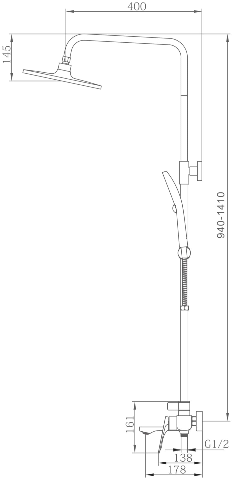 Haiba душевой набор (гарнитур) HB24816-7