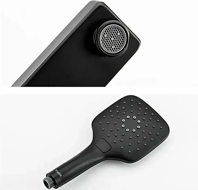Смеситель для ванны Haiba HB80615-7, латунь, цвет черный