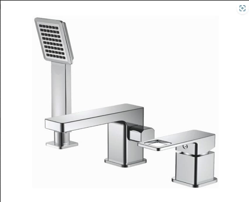 Смеситель для ванны Haiba HB80615-7, латунь, цвет черный