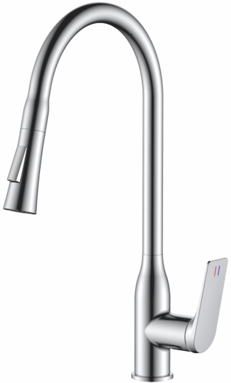 Смеситель для кухни Haiba HB73816, латунь, цвет хром