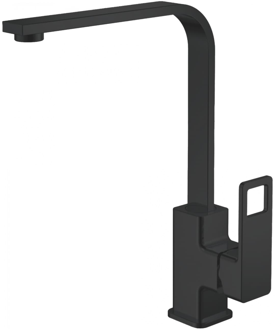Смеситель для кухни Haiba HB70615-7, латунь, цвет черный