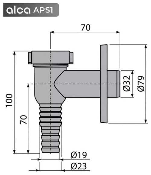Сифон Alcaplast APS1 32 мм